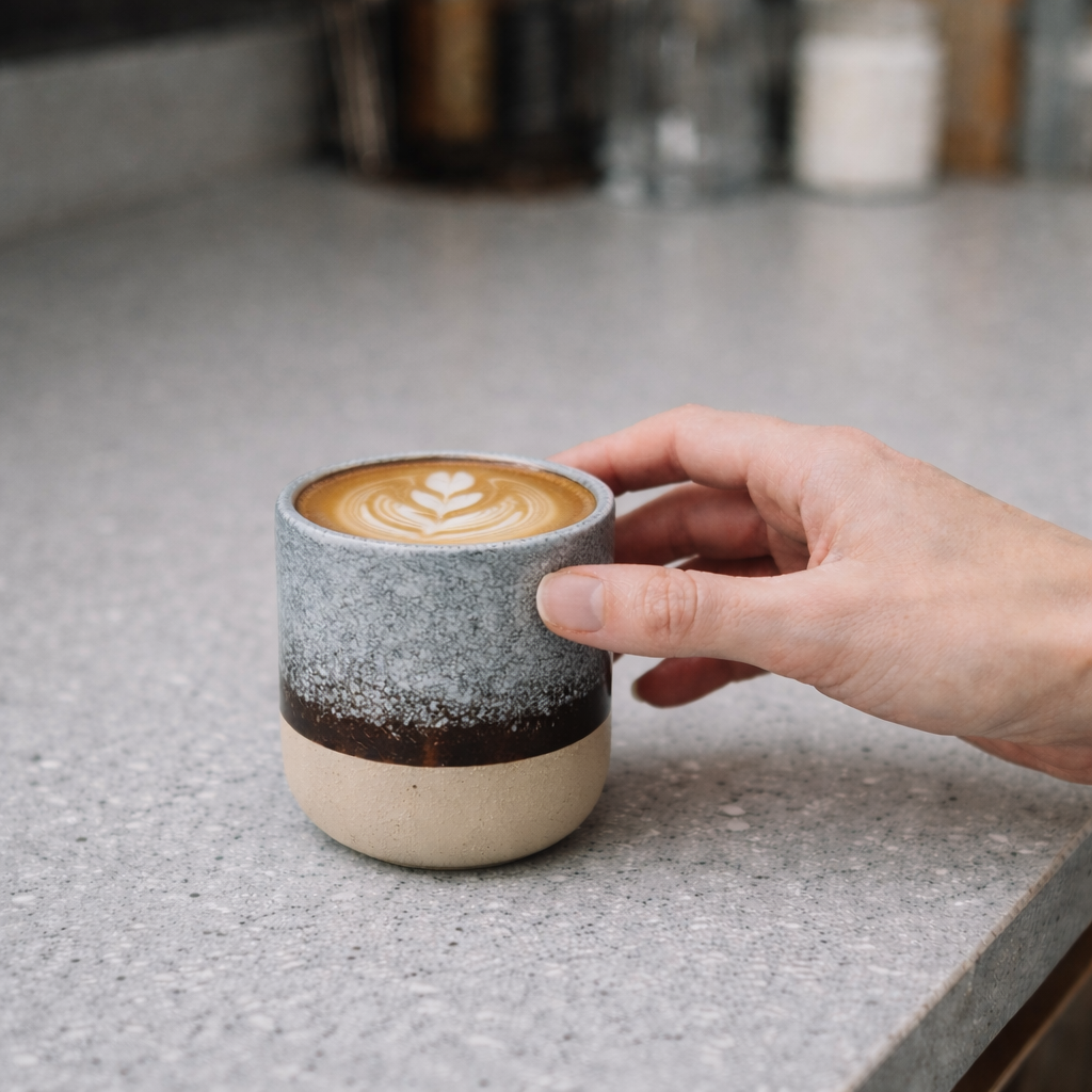 Керамична чаша за кафе/еспресо DéVi Nordic Grey