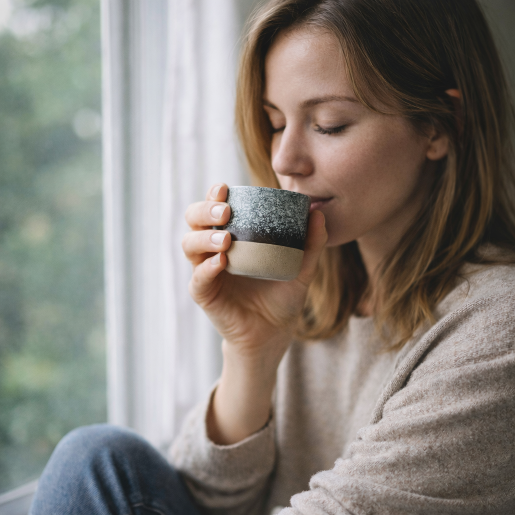 Керамична чаша за кафе/еспресо DéVi Nordic Grey