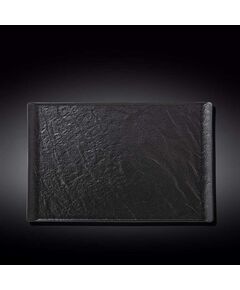 Правоъгълно плато wilmax slatestone black, 38х24.5см