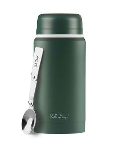 Термос за храна vialli design fuori 750ml с лъжичка зелен