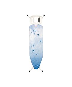 Маса за гладене brabantia b 124x38cm с масивна поставка за ютия, ice water