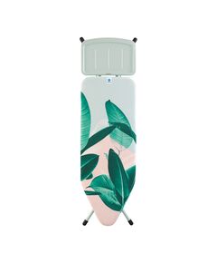 Маса за гладене brabantia c 124x45cm с поставка за парогенератор, tropical leaves