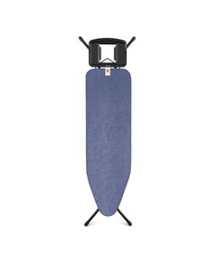 Маса за гладене brabantia b 124x38cm с масивна поставка за ютия, denim blue