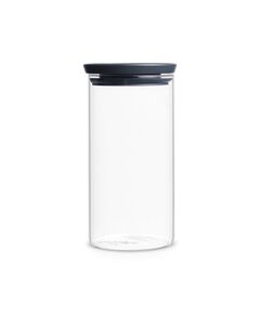 Буркан стъклен brabantia stackable 1.1l, dark grey