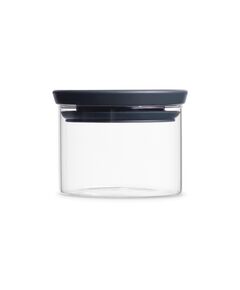 Буркан стъклен brabantia stackable 0.3l, dark grey