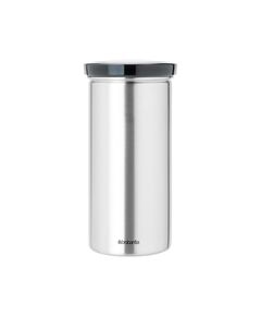 Буркан за 18 броя кафе-капсули brabantia matt steel fingerprint proof, grey lid