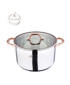 Тенджера с капак infinity chefs copper 28х16.5см 9.5л