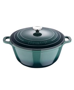 Тенджера с капак bergner excalubur green 28х12см