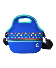 Неопренова чанта за обяд benetton kids 30x30x17см синя