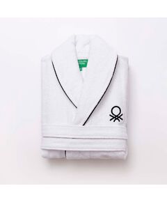 Халат за баня benetton b&w l/xl бял