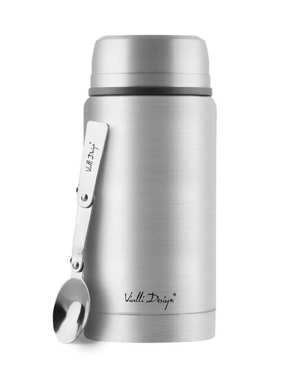 Термос за храна vialli design fuori 750ml с лъжичка инокс мат