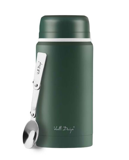 Термос за храна vialli design fuori 750ml с лъжичка зелен