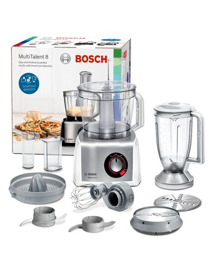 Кухненски робот bosch multitalent 8 white-brushed stainless steel