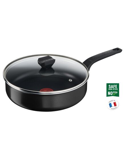 Дълбок тиган с капак tefal simply clean sautepan 24