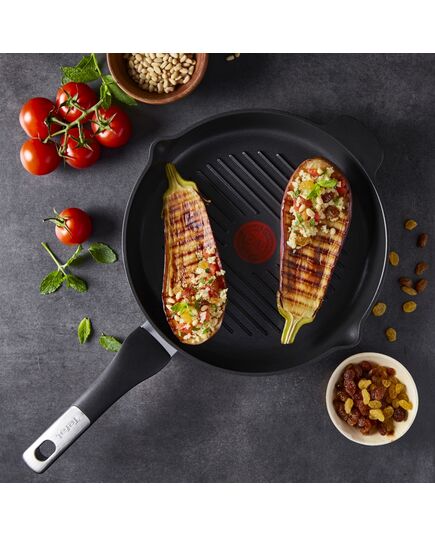 Грил тиган tefal unlimited grillpan round 26