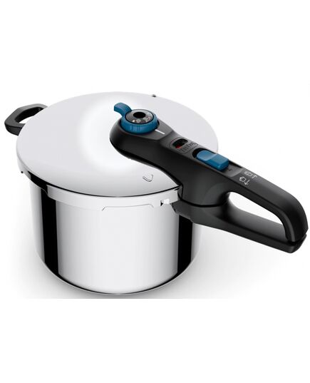 Тенджера под налягане tefal secure trendy 6l tefal aqua blu