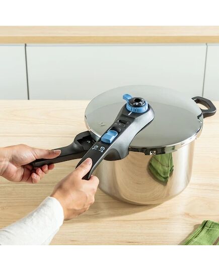 Тенджера под налягане tefal secure trendy 6l tefal aqua blu