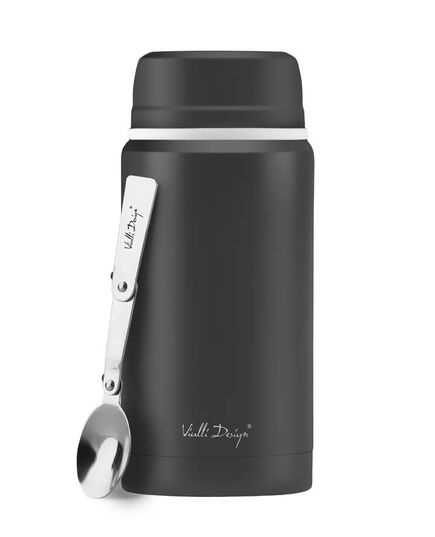 Термос за храна vialli design fuori 750ml с лъжичка графит