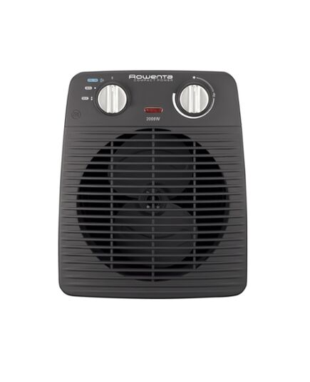 Вентилаторна печка rowenta compact power grey / black