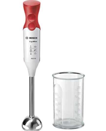 Пасатор bosch 450 w white, red + jug