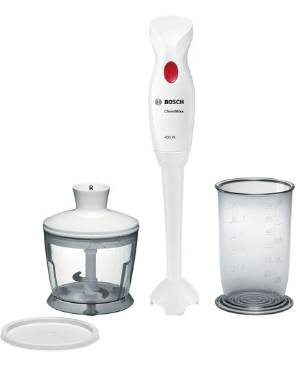 Пасатор bosch clevermixx 400 w jug & chopper white and deep red