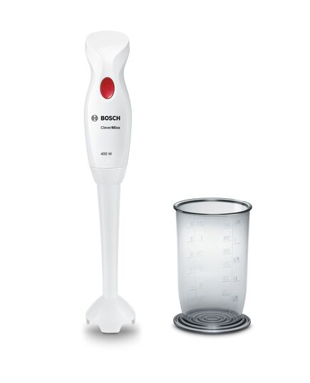 Пасатор bosch clevermixx 400 w white and deep red + jug