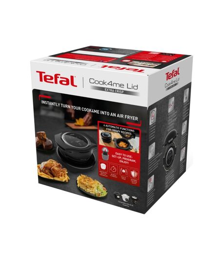 Уред за здравословно готвене tefal extra crisp lid black ee