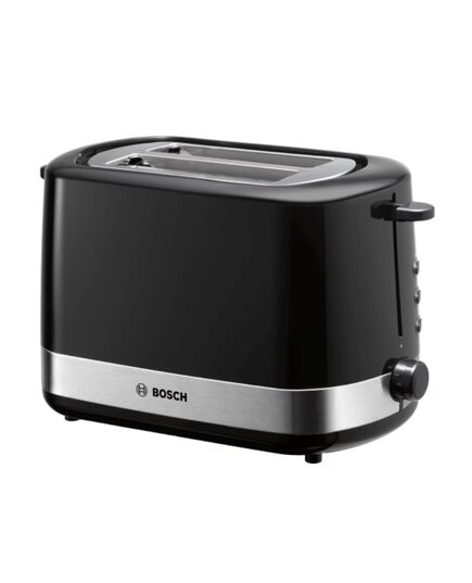 Тостер bosch compact toaster 800 w black