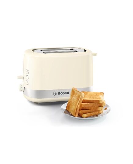 Тостер bosch compact toaster 800 w beige