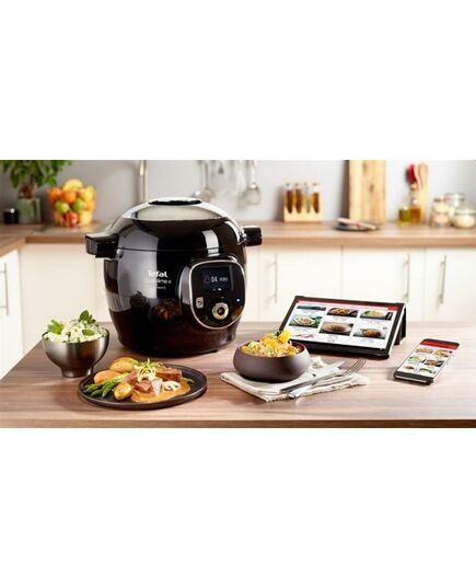 Мултикукър tefal cook4me connect 6l, black