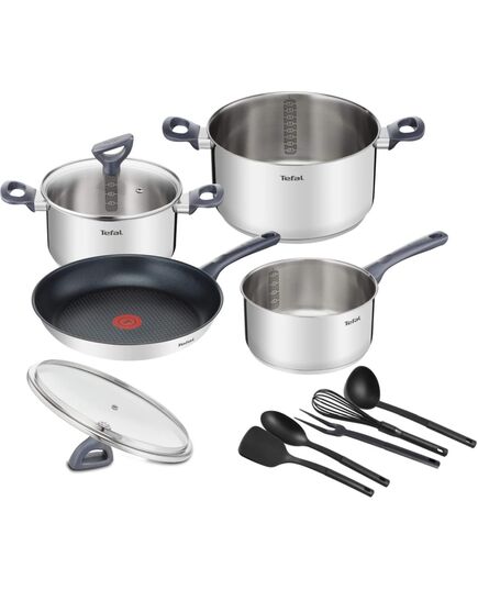 Комплект тигани и тенджери, tefal daily cook set 11 части