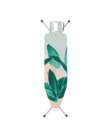 Маса за гладене brabantia b 124x38cm с поставка за ютия, tropical leaves