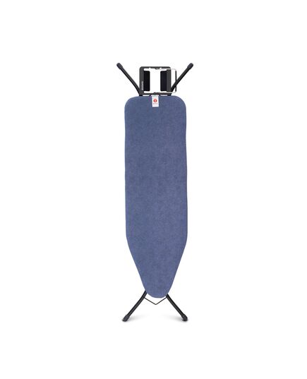 Маса за гладене brabantia b 124x38cm с поставка за ютия, denim blue