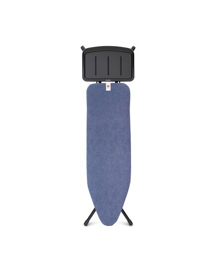 Маса за гладене brabantia b 124x38cm с поставка за парогенератор, denim blue