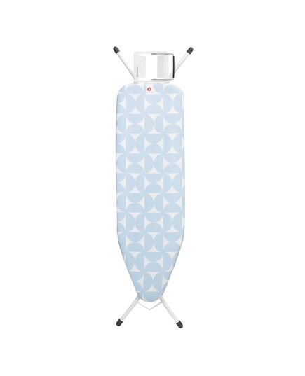 Маса за гладене brabantia b 124x38cm с поставка за ютия, fresh breeze