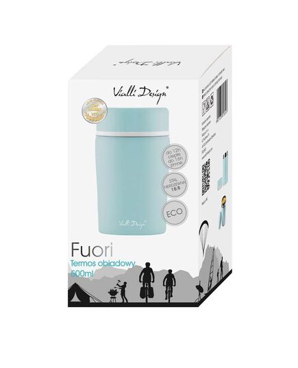 Термос за храна vialli design fuori 500ml мента