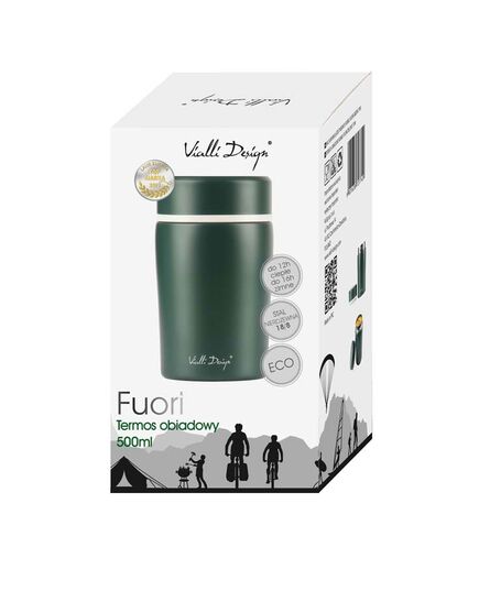 Термос за храна vialli design fuori 500ml зелен