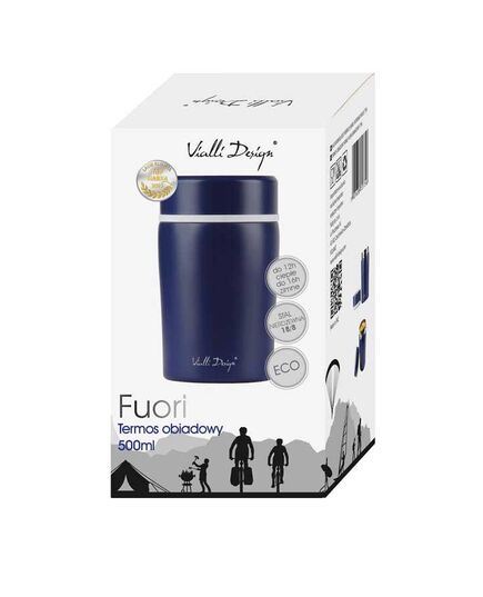 Термос за храна vialli design fuori 500ml морско син