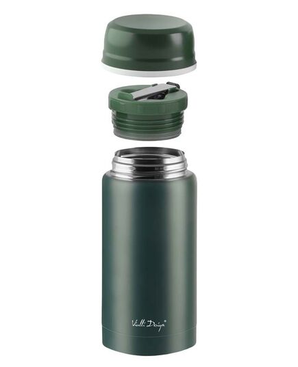 Термос за храна vialli design fuori 750ml с лъжичка зелен