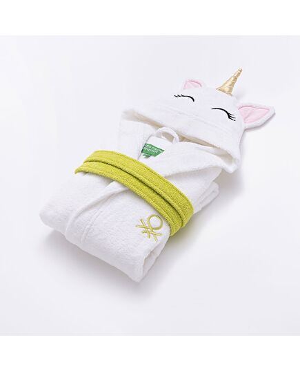 Детски халат за баня benetton rainbow unicorn 7-9 години