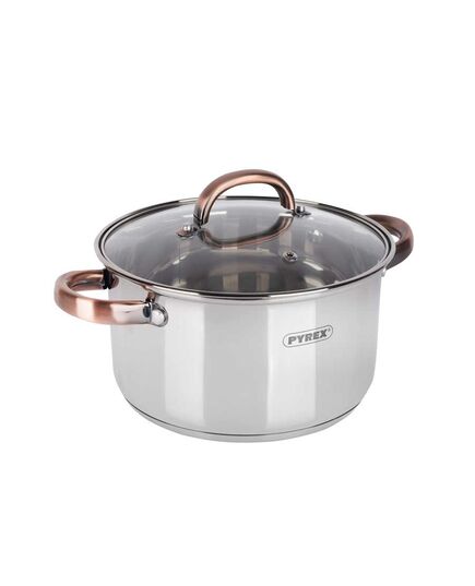 Комплект тенджери pyrex cooper 8 части