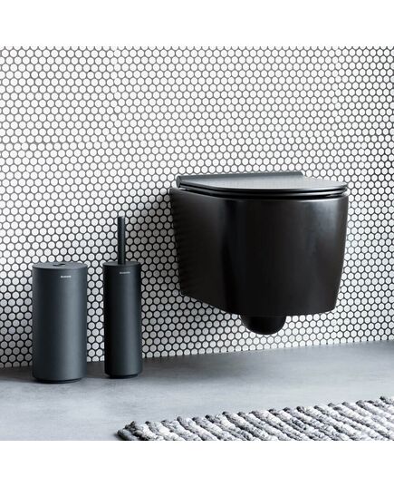 Четка за тоалетна със стойка brabantia mindset mineral infinite grey