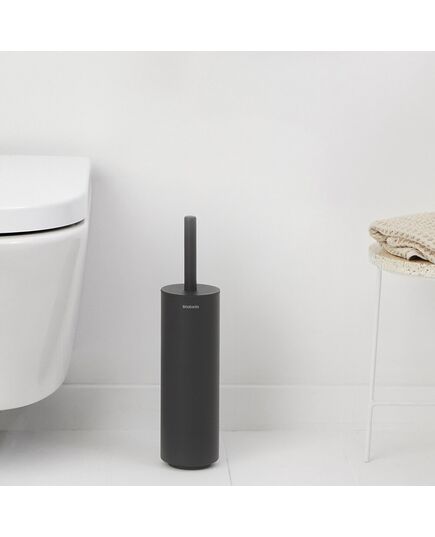 Четка за тоалетна със стойка brabantia mindset mineral infinite grey