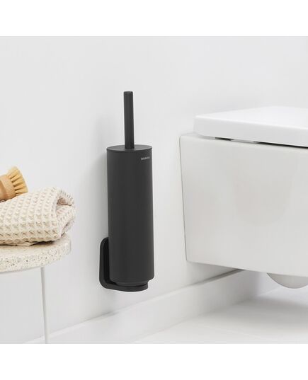 Четка за тоалетна със стойка brabantia mindset mineral infinite grey