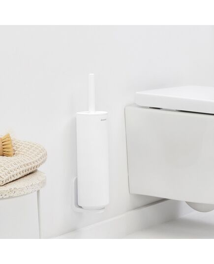 Четка за тоалетна със стойка brabantia mindset mineral fresh white