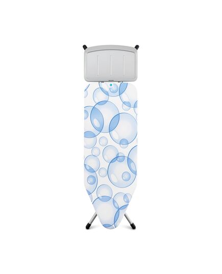 Маса за гладене brabantia c 124x45cm с поставка за парогенератор, perfectflow bubbles