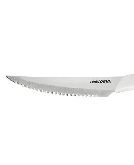 Комплект ножове за стек tescoma presto 12cm, 6 броя, бял