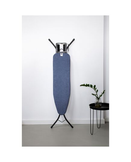 Маса за гладене brabantia a 110x30cm с поставка за ютия, denim blue