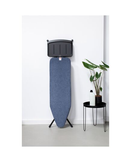 Маса за гладене brabantia b 124x38cm с поставка за парогенератор, denim blue