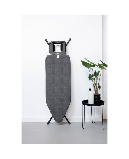 Маса за гладене brabantia c 124x45cm с масивна поставка за ютия, denim black